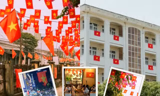 Đà Nẵng viết tiếp câu chuyện hòa bình: Phố phường, trường học rợp cờ hoa