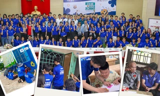 Những "chú ong chăm chỉ" ĐH Kiến trúc tham gia tình nguyện làm đẹp cho đời