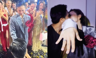 Quang Sơn cầu hôn Lê Thu Trang, chuyện tình 5 năm kết thúc viên mãn