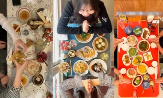 Trend dành cho hội hướng nội: Ghi lại "hành trình ăn uống" từ góc nhìn trên cao