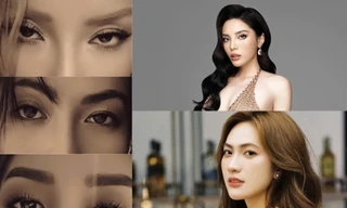 Đu trend "ánh mắt cung hoàng đạo": Phương Anh Đào, Kỳ Duyên giống sao quốc tế
