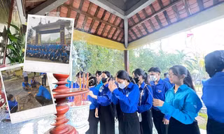 Đoàn viên tham gia "về nguồn", học tập và lưu giữ những giá trị văn hóa dân tộc