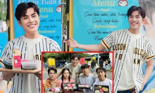 Gin Tuấn Kiệt xúc động khi được FC tiếp sức cực xịn tại phim trường phim Tết