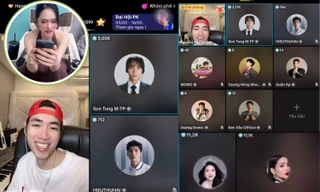 Dàn sao “pha-ke” rủ nhau livestream, Sơn Tùng - Hương Giang "cười ra nước mắt"