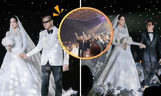 Hoa hậu Khánh Vân được cha dắt tay lên lễ đường, “bó hoa nhả vía” thuộc về ai?