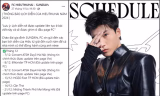HIEUTHUHAI "chạy show" liên tục dịp cuối năm khiến SUNDAYs vừa mừng vừa lo