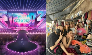 Minh Hằng, Tóc Tiên, MisThy đi chợ chọn vải may đồ cho concert Chị Đẹp