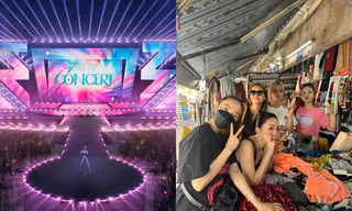 Minh Hằng, Tóc Tiên, MisThy đi chợ chọn vải may đồ cho concert Chị Đẹp