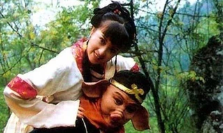 Trư Bát Giới và vợ Cao Thúy Lan trên phim.