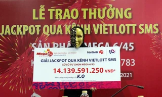 Chị K.O nhận giải thưởng Vietlott trị giá hơn 14 tỷ đồng khi đang ở quê tránh dịch.