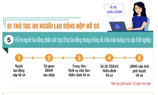 Các bước thực hiện khai và nộp hồ sơ hưởng chính sách hỗ trợ từ gói an sinh lần 2 trên Cổng dịch vụ công quốc gia.