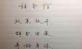 Mẹ 8X gây sốt với lá đơn từ chức để sinh con