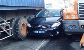 Hiện trường tai nạn.