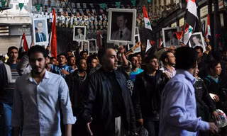 Một cuộc biểu tình tại Syria vào năm 2011. Ảnh: Getty.