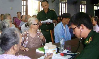 Khám, cấp thuốc miễn phí cho 300 dân nghèo ven biển