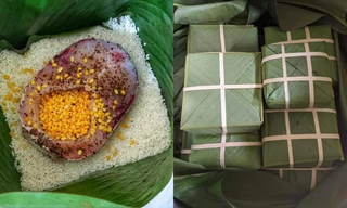 Nếu ngán bánh chưng nhân thịt, bạn có thể thử đổi vị sang bánh chưng nhân cá