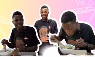 Lindo khiến netizen thích thú với loạt biểu cảm khi lần đầu thưởng thức phở Việt