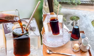 Độc lạ Nhật Bản: Cold brew đựng trong ly bằng đá lạnh khiến ai cũng muốn nếm thử