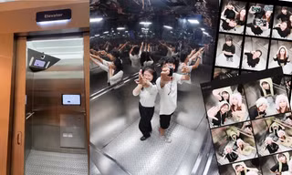 "Tọa độ check-in" mới: Chụp ảnh trong thang máy với Elevator Photobooth