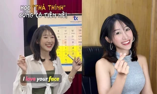 Cô giáo dạy Tiếng Anh phát âm chuẩn chỉnh được netizen hài hước so với "người máy"