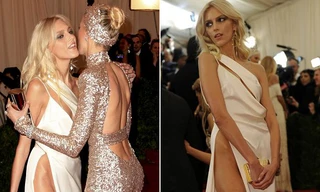 Siêu mẫu Ba Lan gây tò mò với váy không nội y