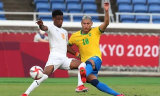 Olympic Brazil hòa thất vọng ở trận đấu có 2 thẻ đỏ