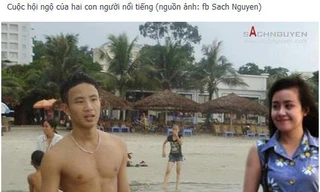 Ảnh chế Bà Tưng gặp 'Running man'