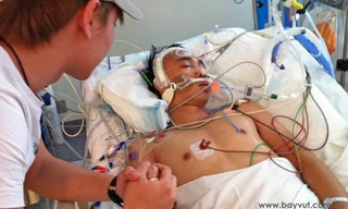 Sinh viên người Việt bị hành hạ dã man hồi phục