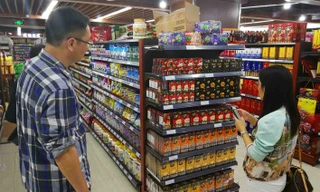 Phần lớn các siêu thị Trung Quốc đều có cà phê G7 của Việt Nam