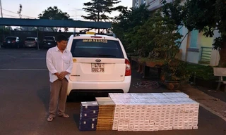 Tài xế và tang vật bị bắt giữ