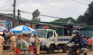 Hiện trường vụ tai nạn.