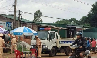 Hiện trường vụ tai nạn.