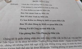 Đơn tố cáo bà Sa gửi đến báo Tiền Phong