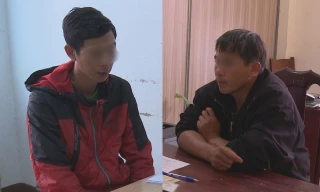 Hai đối tượng tại cơ quan công an