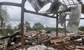 Hiện trường vụ nổ mìn 