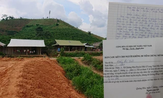 Bản cam kết không tiêm chủng do người dân điểm chỉ 