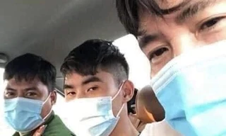 Công an Hà nam bắt được hung thủ giết nữ sinh lớp 10 (giữa) sau 5 giờ gây án - Ảnh: Hoàng Long