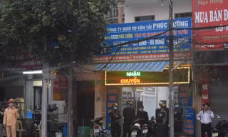Chiều tối ngày 14/12, Công an Thái Bình đã bắt khẩn cấp và khám xét nơi làm việc của trùm bảo kê Nguyễn Văn Cường - Ảnh: Hoàng Long