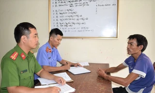 Bùi Xuân Quân bị tạm giư tại cơ quan công an - Ảnh: CANB