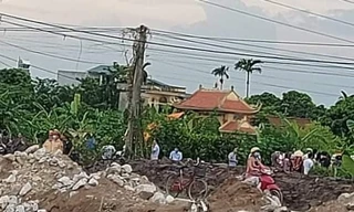 Khu vực phát hiện thi thể ông Vũ Văn Điều. Ảnh: Hoàng Long