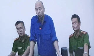 Đường "Nhuệ" xuất hiện tại phiên toà. Ảnh chụp lại qua màn hình/Hoàng Long