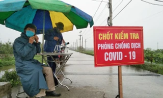 Thái Bình lập hàng loạt các chốt tại của ngõ địa phương để kiểm soát dịch bệnh - Ảnh: Hoàng Long