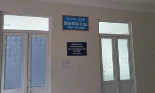 Trung tâm Dịch vụ đấu giá tài sản, nơi có Phó giám đốc vừa bị khởi tố vì đánh bạc - Ảnh: Hoàng Long