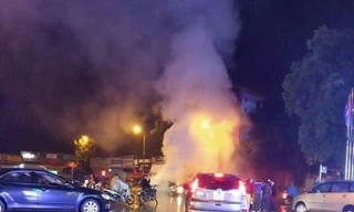 Hiện trường vụ cháy .Ảnh: Duy Chiến 