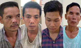 Các đối tượng trong đường dây buôn bán ma túy lần lượt sa lưới .Ảnh: TL