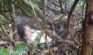 Sau 10 ngày, thi thể ông Thoan mới được tìm thấy trên một quả đồi vắng .Ảnh: MH