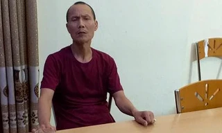 Đối tượng Thắng khai nhận hành vi giết người tại cơ quan công an *ảnh: DC