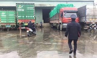 Khu vực cửa khẩu Hữu Nghị, nơi xảy ra sự việc sét đánh chết người. Ảnh: Duy Chiến