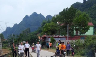 Hiện trường vụ tai nạn .Ảnh: Nguyễn Hiền