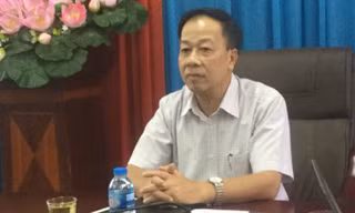 Ông Trần Quốc Tuấn, GĐ Sở GD&ĐT Lạng Sơn khẳng định không có chuyện tỉnh này có tới 116 thí sinh bị điểm 0 .Ảnh: Duy Chiến